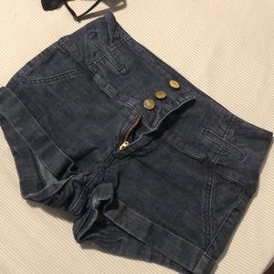 High waisted shorts